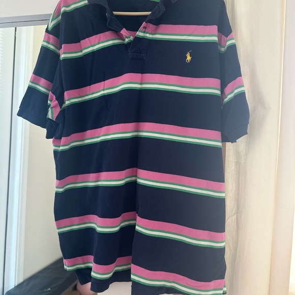 Polo Ralph Lauren multicolor striped cotton pique polo shirt. - Picture 7 of 8